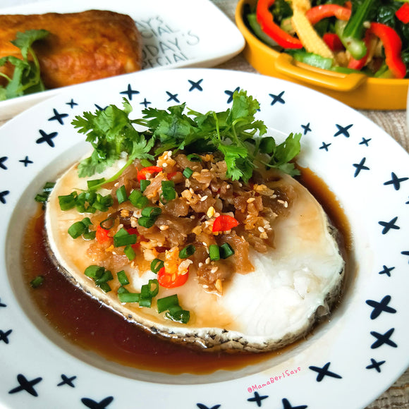 Steamed Cod with Garlic-Caipoh