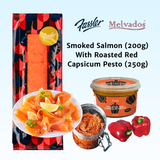 NEW! Smoked Salmon with Roasted Red Capsicum Pesto