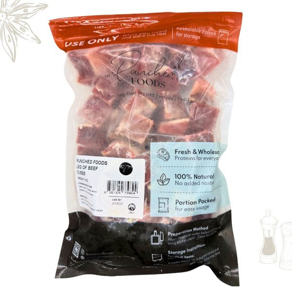 Leg of Beef Rendang Cubes (1kg)