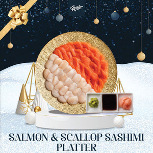 Salmon Scallop Sashimi Platter