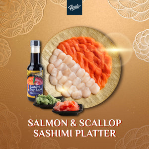 Salmon Scallop Sashimi Platter